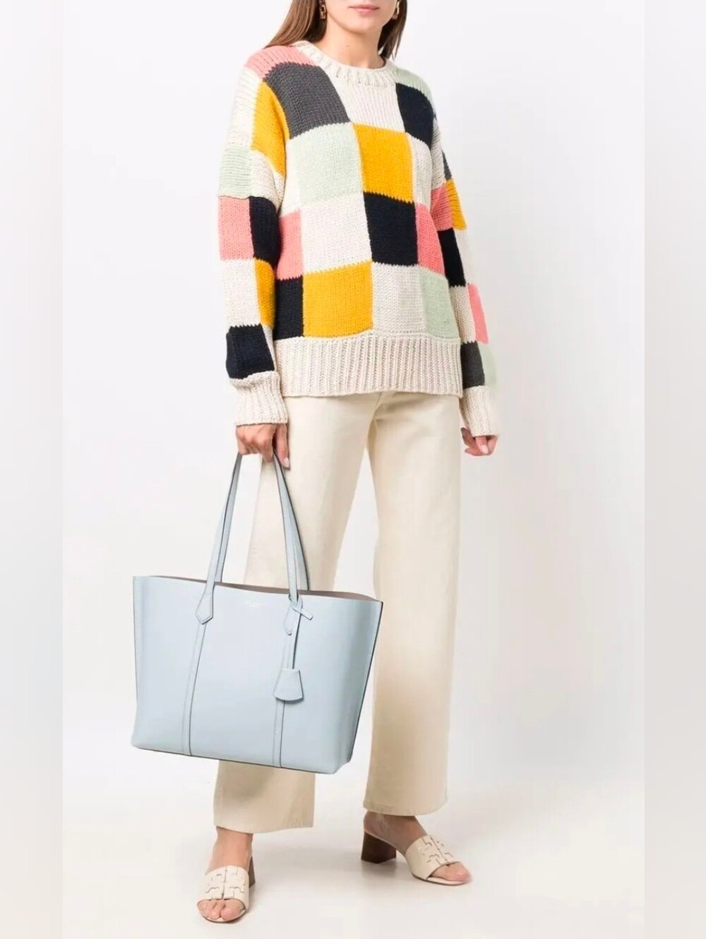 Tory Burch Patchwork Sweater size large